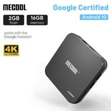 1台mecool Km9 Pro Android 10 Androidtv Os 2+16g,帶有100m Lan端口,黑色2t2r Wifi Pc塑料媒體播放器tv盒子 - 英標插頭 - 查看 1