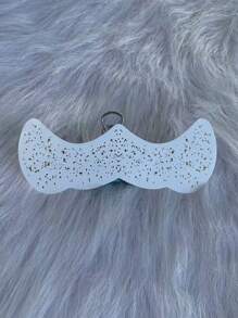 2 件，临时纹身贴纸，金银色闪光雀斑面部纹身，化妆贴片 - 雀斑化妆，人造雀斑防水临时纹身可爱闪光化妆配件女士 - 黑色 - 查看 4