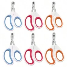 带圆形切口的猫指甲钳 - 避免过度切割宠物指甲钳 - 锋利斜角刀片专业爪子修剪器套装，适合新手宠物家庭 - 彩色 - 查看 9