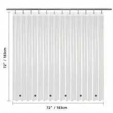 1 件优质透明浴帘衬垫，透明浴帘衬垫，防水塑料浴帘衬垫，可爱轻质 PEVA 浴室浴帘，带磁铁和防锈金属索环，无味非 PVC 家居浴室装饰秋季装饰浴室配件返校
