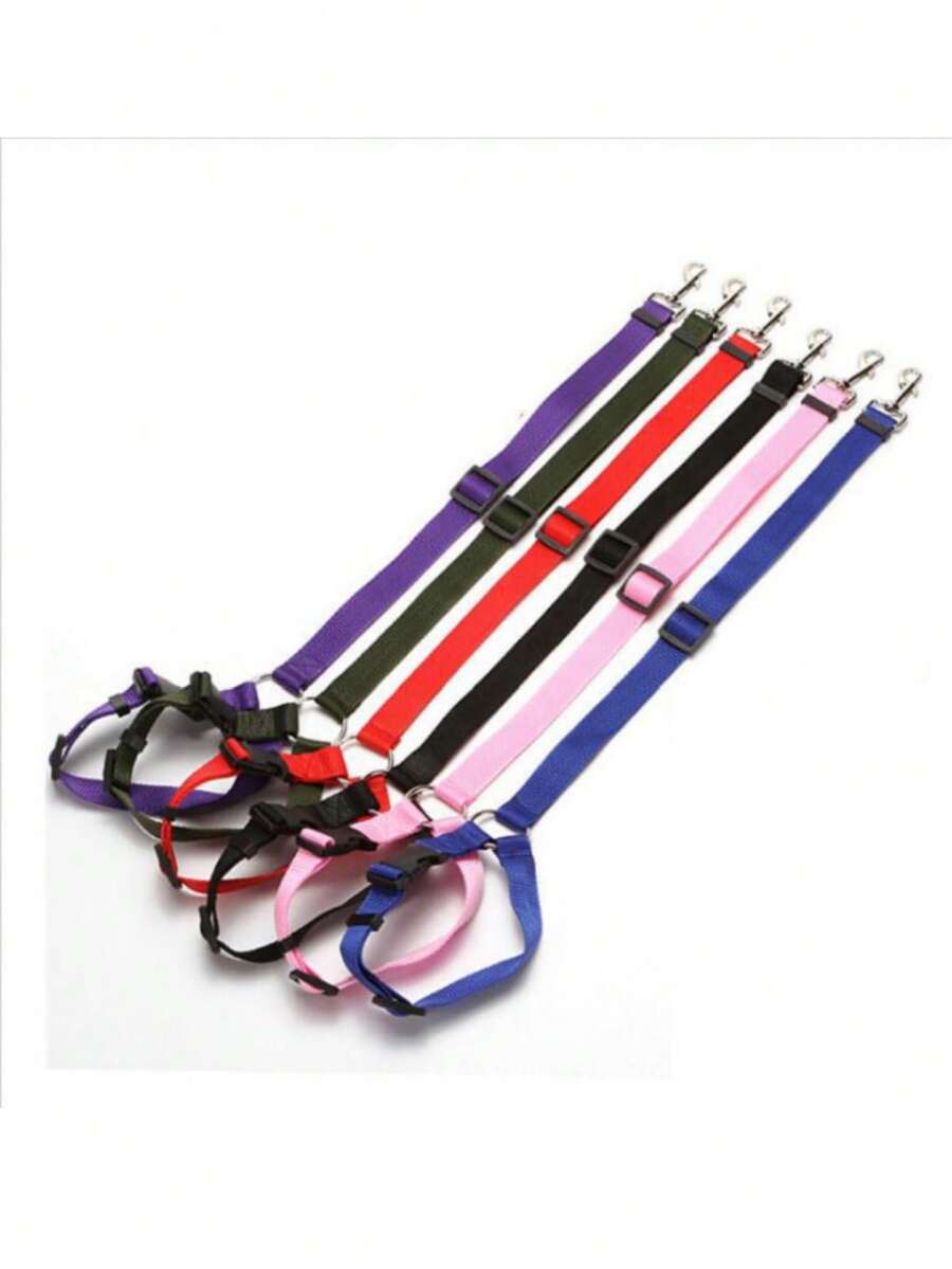 Dog Cat Safety Seat Belt Strap Car Headrest Restraint Adjustable Nylon