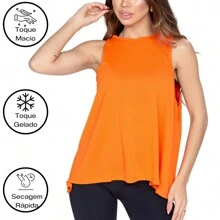 Duo Fitness Forever Dry Fit Gym Tank Top Odorless Quick Dry - 橘色 - 查看 1