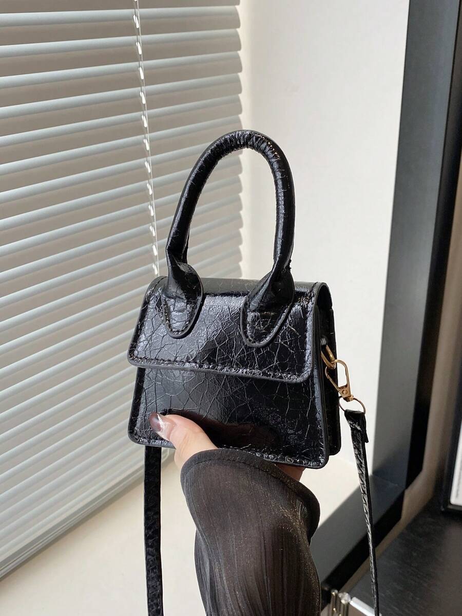 New ModelWomen's Messenger Bag European And American Fashion Versatile Casual Shoulder Bag Bright Surface PU Waterproof Small And Exquisite Handbags