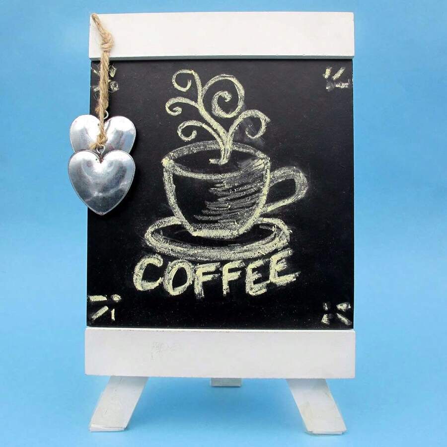 Mini Rustic Chalkboard Chalkboard Easel - 懸著的心 - 查看 1