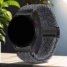 1pc 20mm Magnetic Woven Watch Band, Compatible With Samsung Galaxy Watch 7/6/5 Pro/4/6 Classic/Active 2 47mm/46mm/45mm/44mm/43mm/42mm/40mm; Suitable For Quick Release Replacement Strap For HW Watch GT3/2 42mm/GT 3 Pro/GT Cyber Watch; Magnetic Clasp Nylon Elastic Wristband For Garmin Vivoactive 5/3/Vivomove3/Forerunner 245/645/Venu/Venu 2 Plus/Venu Sq/Active 5/Amazfit Bip 3/Bip 3 Pro/GTS 3 2/Pop/Pop Pro/BIP/BIP Lite Smartwatches - 20mm - View 29