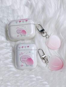 1 件活力桃色透明 TPU 防摔耳机盒，兼容 Airpods Pro 2/Airpods 1/2/3 蓝牙耳机盒 - 彩色 - 查看 5