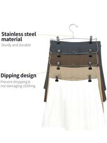 1/2 件 4 层黑色裤子衣架折叠式衣柜收纳架 - 黑色 - 查看 3