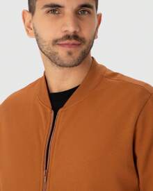 Men's Jacket Made Of Flannel Sweatshirt Fabric - MALWEE - trái cam - Xem 1