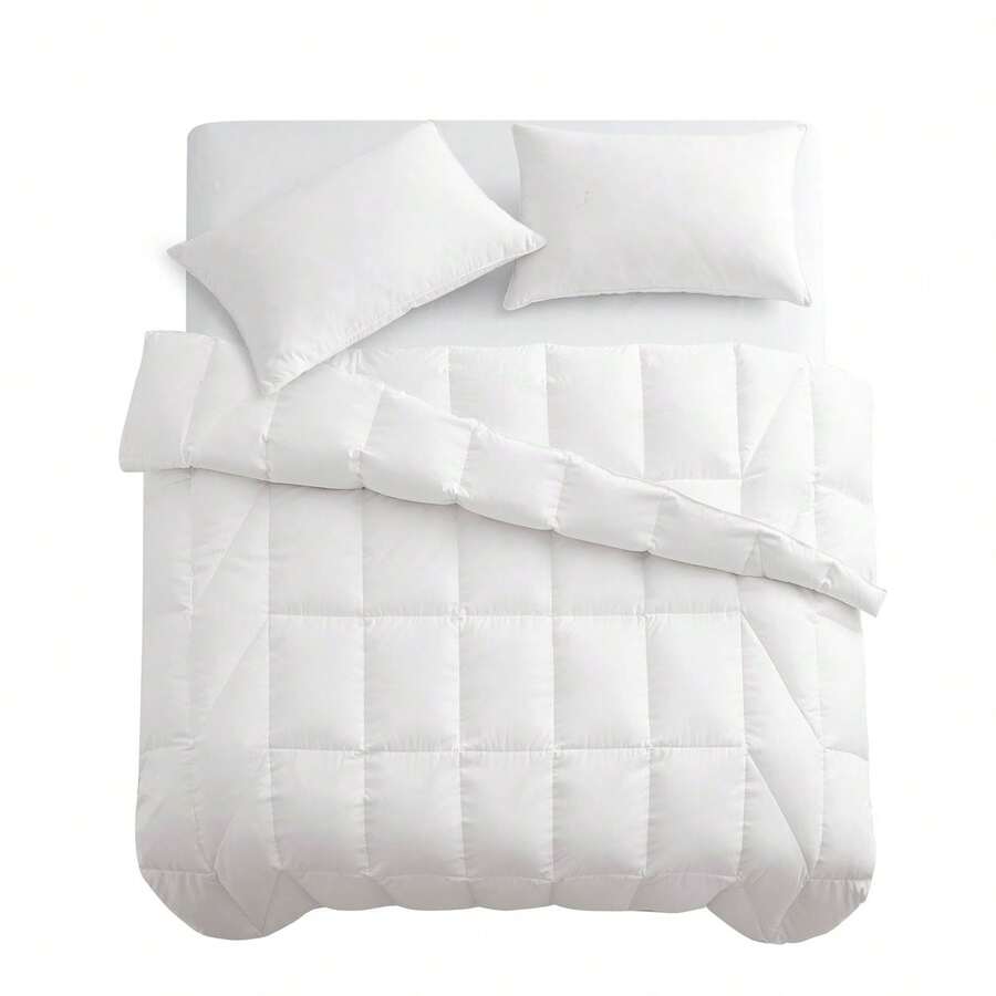 Puredown All Seasons Down Feather Fiber Comforter Twin Full King Sizes