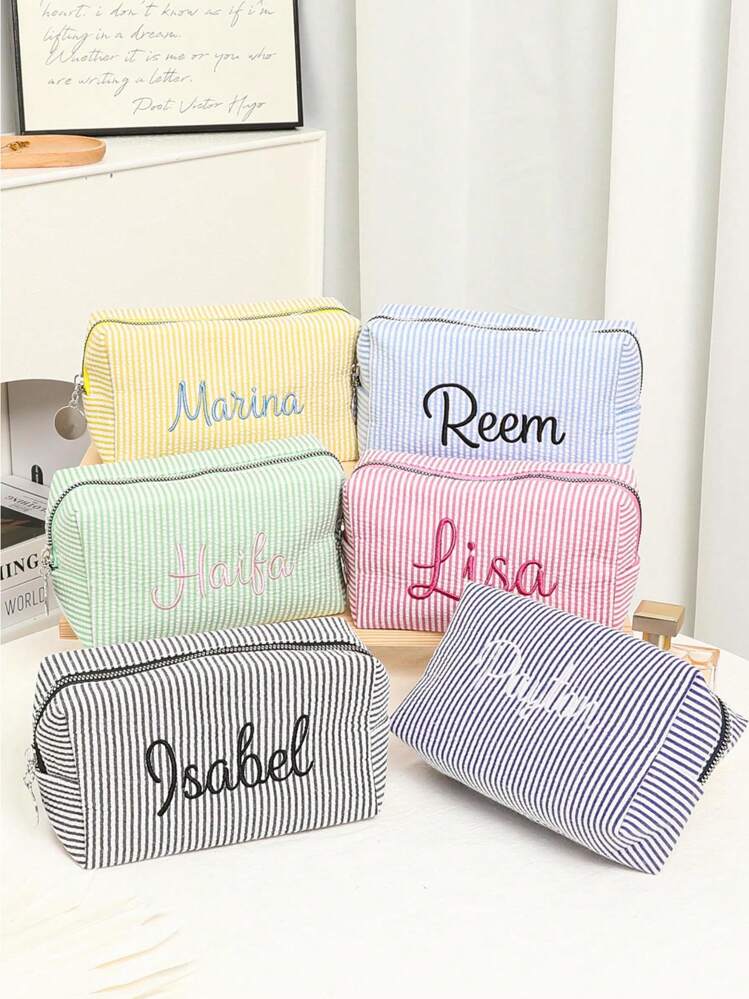 حقيبة مكياج شخصية للوصيفات، حقيبة مكياج من التول للفتيات، حقيبة مكياج سعة كبيرة، هدية للوصيفات والعروس، حقيبة تخزين مستحضرات التجميل، حقيبة أدوات التجميل المطرزة بالحرف، حقيبة مكياج مطرزة، حقيبة مكياج للوصيفات، هدية للوصيفات، هدية للنساء، هدية شخصية، حفل الزفاف، هدية، هدية اقتراح الوصيفات، عصري كاجوال، حب أبدي - متعدد الألوان - مشاهدة 4