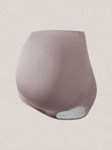 5 Pack Maternity Comfortable Nylon Underwear, High Waist Pregnancy Under Pants For Pregnant Women Mid-Late Term