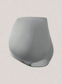 5 Pack Maternity Comfortable Nylon Underwear, High Waist Pregnancy Under Pants For Pregnant Women Mid-Late Term