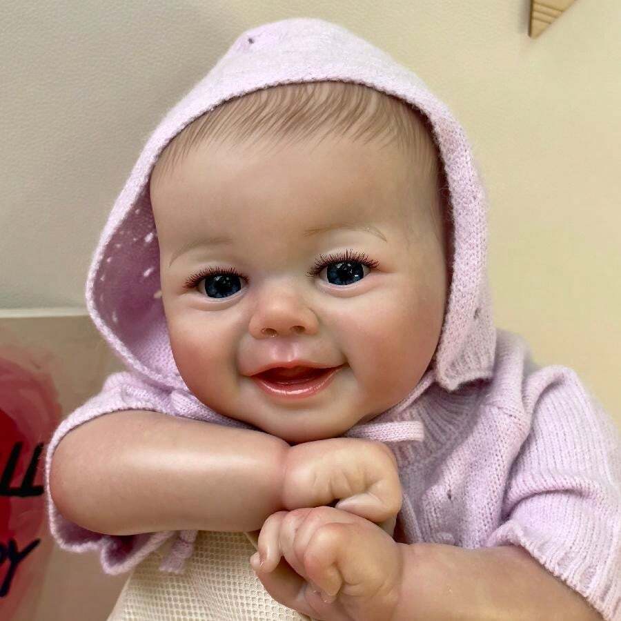 NPK 18inch Lifelike Reborn Toddler Soft Body Doll Newborn Doll Hand