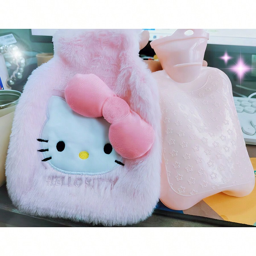 DOBBLE New Winter Water-Filled Hot Water Bottle, Cute Cartoon Big-Eared ...