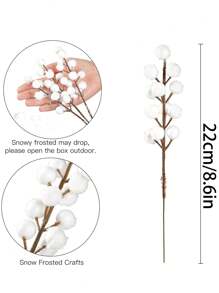 10/5pcs Artificial Red Berry Stems Snow Christmas Red Spray Selected Holly Berry Branches For Christmas Tree Decoration Holiday DIY Crafts Christmas Ornaments Home Decor,Christmas