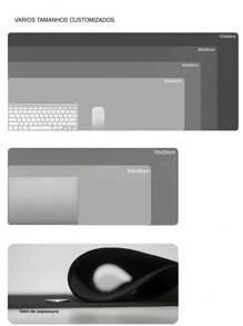 Gaming Mouse Pad For Desktop With Stitched Edge And Various Themes - Bàn di chuột 4493 - Xem 2