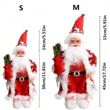 1 đồ trang trí Giáng sinh Đồ trang trí ông già Noel màu đỏ Đồ trang trí thủ công bằng vải đứng Tượng ông già Noel cho tiệc Giáng sinh Đồ trang trí nhà Quà tặng ngày lễ - Nhiều màu - Xem 4