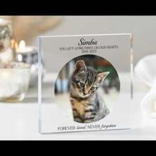 Moldura de foto personalizada para cachorro, lembrança para foto em memória de gato, lembrança para animal de estimação, moldura de foto personalizada para cachorro, placa de acrílico, dia dos namorados, decoração para dia dos namorados, presentes de aniversário e formatura
