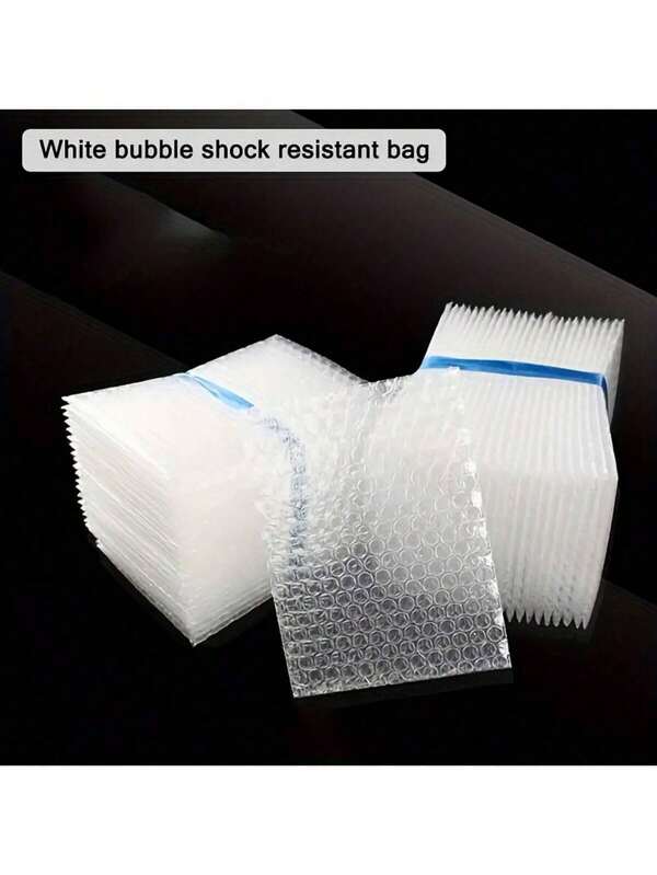 50/100/150/200pcs 13*15cm Bubble Mailers, Padded Envelopes, Thick Anti-Shock Transparent Bubble Bags, Foam Bubble Wrap Liner For Delivery