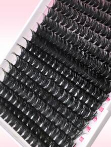 320 Cụm mi riêng lẻ 80D D Curl 9-16mm Cụm mi DIY hỗn hợp Dày hơn & Tự nhiên & Dày đặc & Khối lượng ấn tượng Sử dụng tại nhà hoặc khi di chuyển Cho cuộc sống hàng ngày & Tiệc tùng & Lễ hội âm nhạc & Giáng sinh vui vẻ - màu đen - Xem 7