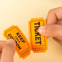 1 rolo 1000 Bilhetes de Rifa, Azul, Verde, Roxo (Múltiplas Opções de Cores), Rolo Duplo, Bilhete para Eventos, Entrada, Recompensa da Turma, Arrecadação de Fundos e Prêmios (500 Pares)