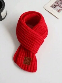 Children's Knitted Scarf For Autumn/Winter, Warm Korean Style Knitted Scarf For Boys & Girls, Baby Neck Warmer - Multicolor - View 20