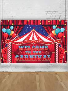 1 tấm Banner lễ hội xiếc, 60 X 39 inch Chào mừng đến với phông nền chụp ảnh lễ hội Vải nền cho trang trí tiệc theo chủ đề lễ hội xiếc, đồ dùng tiệc sinh nhật, đạo cụ chụp ảnh - Nhiều màu - Xem 6