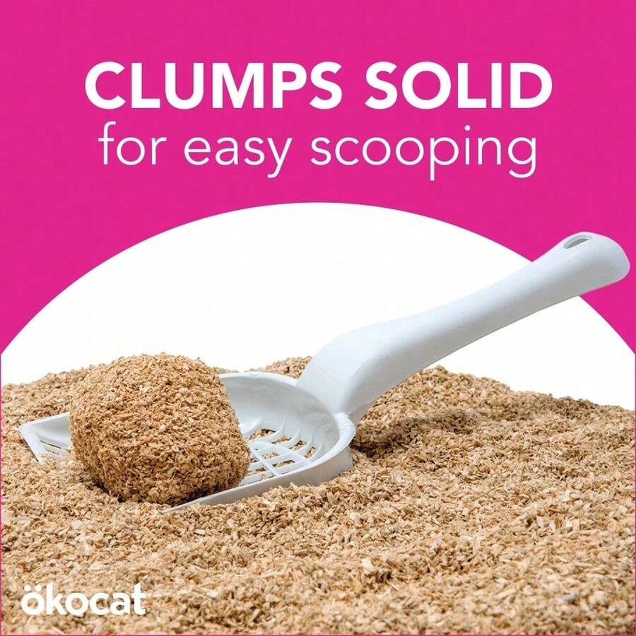 Super Soft Clumping Natural Wood Cat Litter, Delicate Paws, Unscented