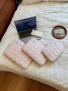 1 Túi đựng máy tính xách tay họa tiết đám mây dễ thương màu hồng mềm mại dành cho học sinh 11 inch/13 inch/14 inch Túi đựng máy tính bảo vệ Túi đựng hồ sơ Túi đựng máy tính xách tay Túi đựng máy tính 11 13 14 inch Túi đựng bàn di động cho máy Mac Book dành cho bé gái & thiếu nữ & sinh viên đại học Túi đựng máy tính bảng 9-15 inch Tương thích với Ipad Air 4 5 Pro 11 Mini 5 6 Túi đựng iPad chống sốc - Hồng - Xem 5