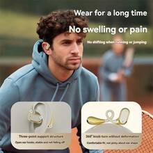 2025 新款无线耳塞 - 触摸控制、ENC 防噪音麦克风、高清语音、立体声低音、开放式耳塞、无线充电盒、兼容 Apple 和 Android 设备、适合游戏和跑步、兼容 、iPad、笔记本电脑、适用于 IOS/Android 用户、送给家人、朋友、孩子、生日、圣诞节、冬季、节日的礼物、小巧便携、沉浸式立体声、直观的触摸控制立体声入耳式耳机，带 LED 显示屏充电盒 - 均碼 - 查看 6