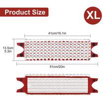 1/2/3/5 miếng lau nhà bằng sợi siêu nhỏ XL mới, phù hợp với cây lau nhà ướt/khô UltraMax XL, đồ dùng vệ sinh, dụng cụ vệ sinh nhà bếp, khả năng thấm hút cao, loại bỏ bụi bẩn & làm sạch vết bẩn, Giáng sinh - Đỏ - Xem 2