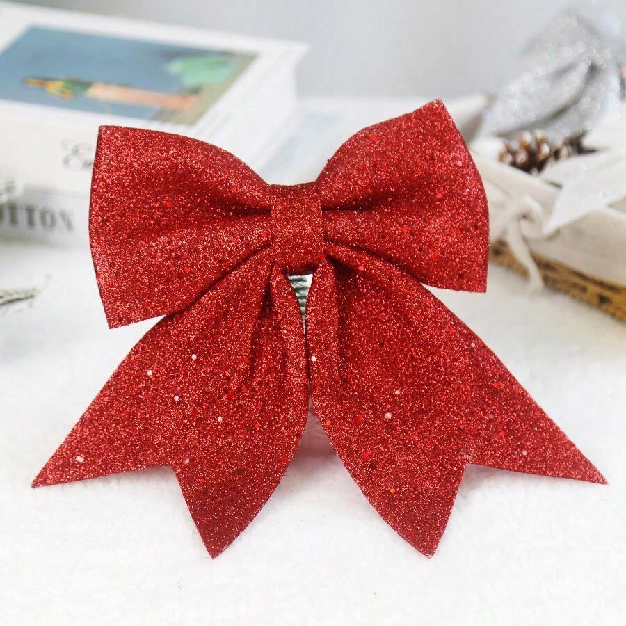 1pc 16.1 inch Nơ trang trí Giáng sinh, Đồ trang trí treo cây thông Noel, Nơ Giáng sinh nhiều màu sắc, Nơ lớn trang trí cửa sổ cây thông Noel, Đạo cụ không khí quà tặng, Đồ treo trang trí cho lớp học, tường, cây thông Noel, Đồ trang trí trong nhà - Nhiều màu - Xem 1