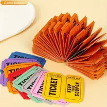 100/200pcsRaffle Tickets, Double Tickets, Event Tickets, Admission Tickets, Class Rewards, Fundraising Activities And Lucky Draws