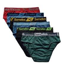 Kit 12 Traditional Adult Briefs Wholesale Various Colors - 彩色 - 查看 2