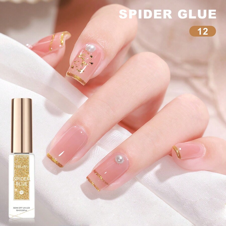 XEIJAYI Spider Wire Gel 10ML Drawing Painting Gel Wire Stripe Wave Nail