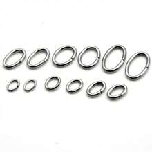 100pcs/Bag Stainless Steel Oval Open Jump Rings Split Rings Jewelry Connectors For Bracelet Necklace Jewelry Making Supplies Rings Findings - Steel Oval Jump Ring - View 3