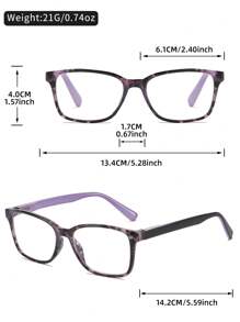 1 副时尚多色小框猫眼老花镜，适合女性和老年人，度数 +1.0 至 +4.0