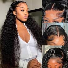 180% Density Pre Plucked Lace Front Wigs Human Hair 13x4 HD Transparent Lace Front Human Hair Wigs For Women Glueless Brazilian Virgin Hair Lace Frontal Wig With Baby Hair