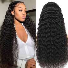 180% Density Pre Plucked Lace Front Wigs Human Hair 13x4 HD Transparent Lace Front Human Hair Wigs For Women Glueless Brazilian Virgin Hair Lace Frontal Wig With Baby Hair