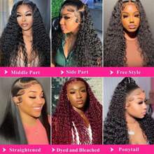 180% Density Pre Plucked Lace Front Wigs Human Hair 13x4 HD Transparent Lace Front Human Hair Wigs For Women Glueless Brazilian Virgin Hair Lace Frontal Wig With Baby Hair