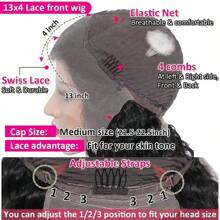 180% Density Pre Plucked Lace Front Wigs Human Hair 13x4 HD Transparent Lace Front Human Hair Wigs For Women Glueless Brazilian Virgin Hair Lace Frontal Wig With Baby Hair