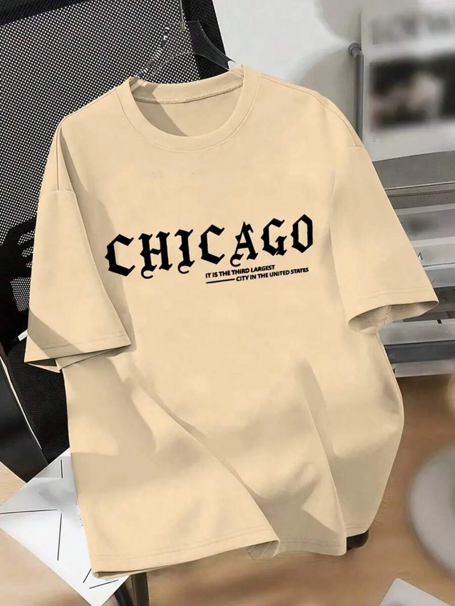 Unisex T-Shirt 100% Cotton New Release Shipping Various Colors!! - Màu Khaki - Xem 1
