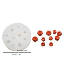 1 pezzo Stampo in silicone per mirtillo, lampone, mora