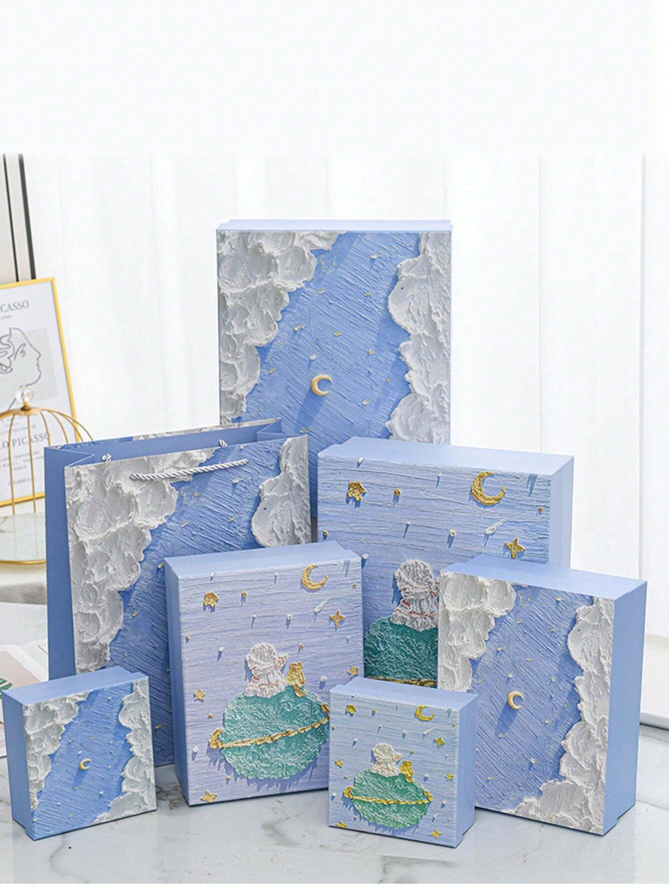 1pcMoon And Different Sizes Gift Boxes Are Used For Gift