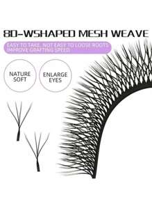 MAMACOS 10 rzędów D/C Curl YY/3D/4D/5D/6D/7D/8D/Flat Elipse/6D W Real/Extension/5D Flower/WET LASH Kształt Pojedyncze rzęsy Przedłużanie rzęs Naturalne miękkie światło Rzęsy DIY Naturalne długie kępki rzęs Dla profesjonalistów MAMACOS