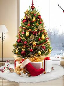 1 tấm thảm cây thông Noel màu trắng, váy cây thông Noel, váy cây thông Noel màu trắng mềm mại và ấm áp, chăn trang trí Giáng sinh, đồ trang trí Giáng sinh, đồ dùng tiệc tùng, đồ trang trí Giáng sinh, đồ trang trí ngày lễ mùa đông, đồ trang trí cây thông Noel, đồ trang trí cây thông Noel, đồ trang trí nhà cửa, đồ trang trí Giáng sinh, quà tặng tiệc ngày lễ, quà tặng Giáng sinh năm mới, Giáng sinh - lông tơ trắng - Xem 8