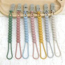 新款时尚硅胶奶嘴链，可爱心形奶嘴夹，适用于大多数奶嘴和牙胶，婴儿礼物，圣诞礼物