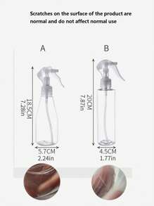 1pc Clear Plastic Spray Bottle - Clear - View 4