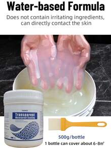 1 Bottle,Invisible Waterproof Agent, Waterproof Insulating Sealant, Transparent Repairing Leak Waterproof Adhesive,Super Strong Bonding Sealant Invisible Waterproof Anti-Leakage Agent (Clear 300g)