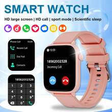 Đồng hồ thông minh dành cho doanh nhân nam HOT 1 chiếc có màn hình cảm ứng IPS 1,83", đa chức năng: Gọi điện thoại, đếm bước chân, lượng calo, chế độ thể thao, báo thức, đèn pin, tương thích với Android và IOS, món quà tuyệt vời cho Giáng sinh, năm mới, ngày lễ tình nhân - Nhiều màu - Xem 11